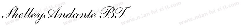 ShelleyAndante BT-常规字体转换